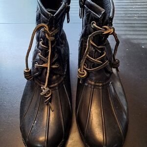 Steve Madden Black Rain Boots   Size 7